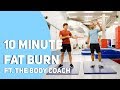 10 Minute FAT BURN Workout Ft. The Body Coach I Tom Daley