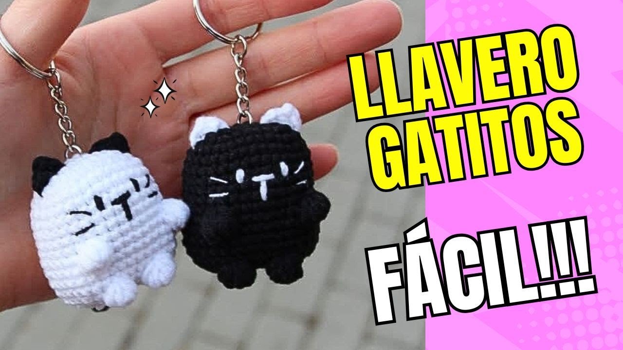 SON TAN TIERNOS!!! LLAVERO DE GATITOS SIN COSTURAS!!! IDEAL PARA VENDER! 😍💲❤️