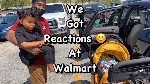 Reborn baby outing reactions at Walmart | Silicone baby | Reborn Dad (fake baby)
