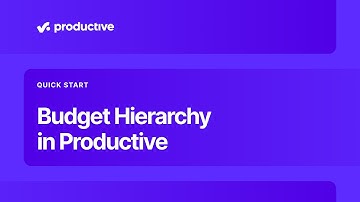 Budget Hierarchy in Productive