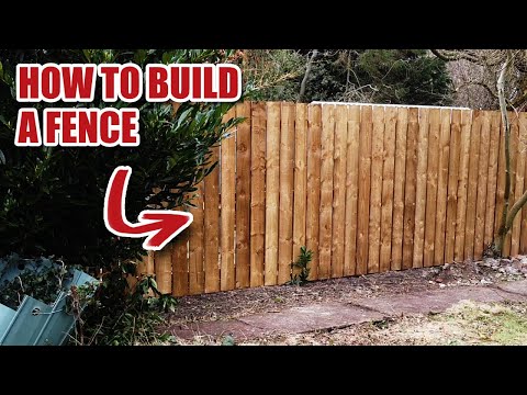 How I make a SIMPLE DIY fence