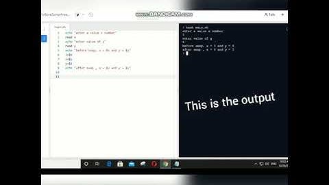 swapping two numbers using shell script
