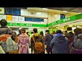 【4K】JR渋谷駅ホーム内 改良工事状況 (Relaxing Binaural Sounds for Sleep) ASMR 2021.01 18:15