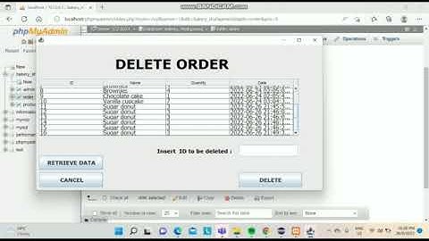 Bakery Management System Eclipse