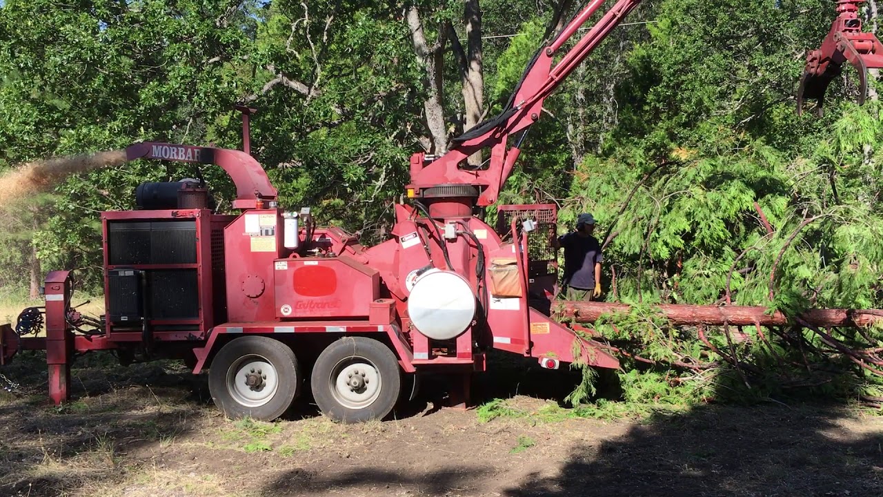 2004 Morbark Model 2400 Grapple Whole Tree Chipper demo 3 YouTube