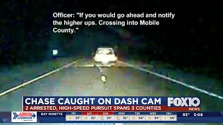 High-speed chase covers three counties