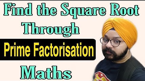 find the square roots through prime factorisation method | class 8 maths | cbse