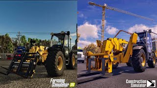 Construction Simulator 2022 Vs Farming Simulator 25 JCB Telehandler
