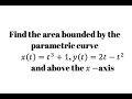 Area under a parametric curve