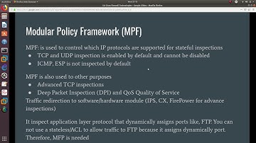 5 5 Firewall features on the Cisco Adaptive Security Appliance ASA 9.x