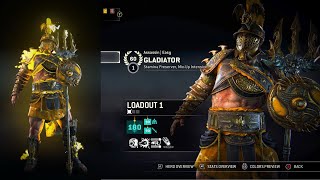 For Honor - First Rep 60 Gladiator In The World Duels And Effects Time To Sleep