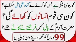 Islamic Common Sense Paheliyan in Urdu | Riddles in Hindi | General Knowledge Knowledge Quiz #24 screenshot 4