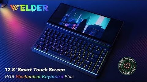 Welder: Folding Mechanical Keyboard With Smart Touch Screen