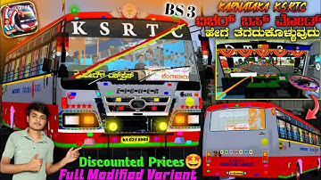 KSRTC EICHER MODIFIED BUS MOD IN KANNADA 🤩 | KSRTC BS 3 BUS MOD | KSRTC BUS GAME IN KANNADA | BUSSID