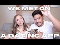 We met on a dating app | Online dating success story | How we met