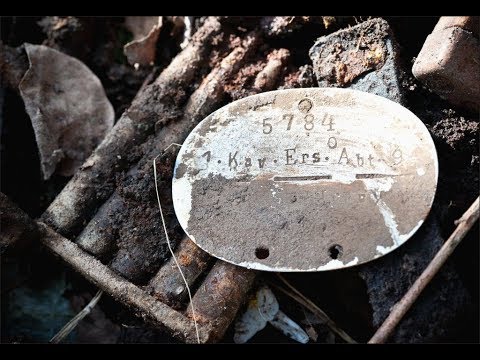 Останки пулеметного расчета Вермахта в поселке Подгорное. Воронеж 2013