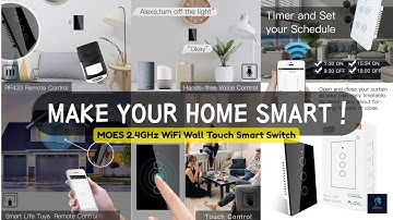 MOES WiFi Smart Touch Switch | Full Functions & Features Explained! #smarthome# WiFiSwitch