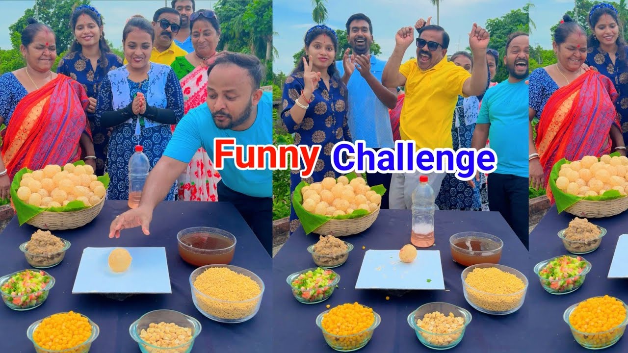 কে খাবে সোনার ফুচকা টা 😱 Funny Challenge With Family || Sumis Simple Life Challenging