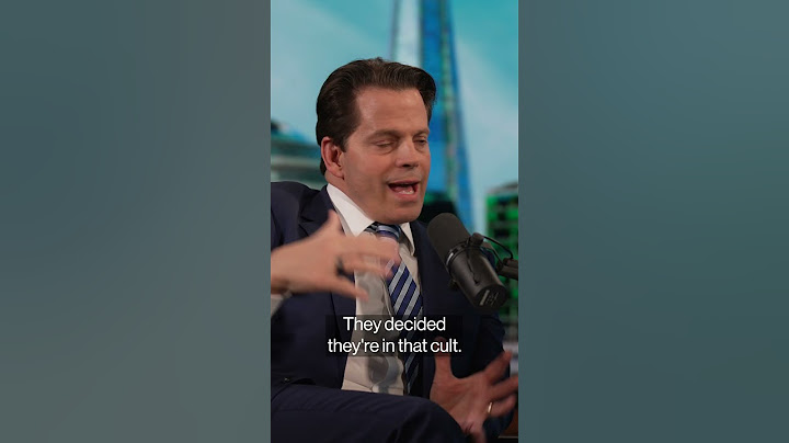 Anthony Scaramucci: Trump supporters don't care if he's jailed or broke