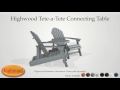 Adirondack Chairs With Connecting Table