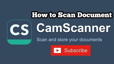 How To Scan Documents In Cam Scanner | Tamil | 2020
