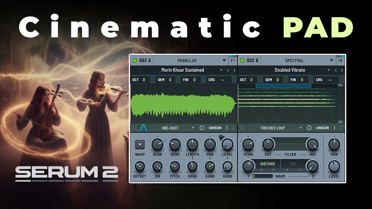 How To MAKE Lush Cinematic PAD Sound in Serum 2 (BIGGEST Ambient Sound EVER)