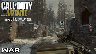 Call of Duty WW2 War Gameplay on PS5 (No Commentary)