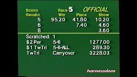 1995 Scioto Downs TUNE ME IN Robert Heilman