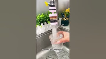 Đầu lọc tại vòi 6 tầng xoay 360 độ, có thể tháo rời vệ sinh, lọc 99% cặn bẩn trong nước an toàn sk