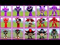 ALL SPRUNKI FAMILY SIZE COMPARISON – WHO WILL WIN IN GARRY’S MOD (DURPLE, RADDY, SONIC SHADOWN)