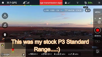 Phantom 3 Standard ARGTek 2nd Range test Urban area.