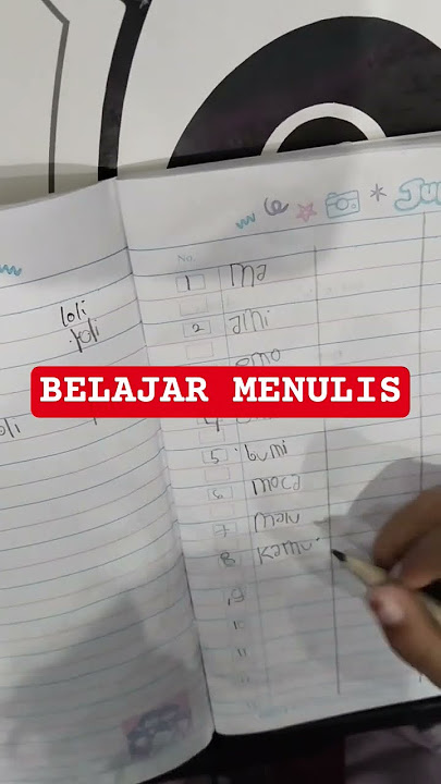 kita belajar besok sekolah #belajarmenulis