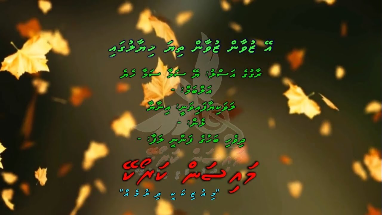 Ey Zuvaan Zuvaan F Solo by Dhivehi Karaoke Mysan