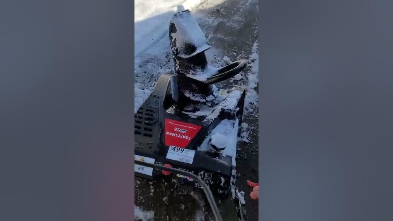 Craftsman 123cc Snowblower YouTube