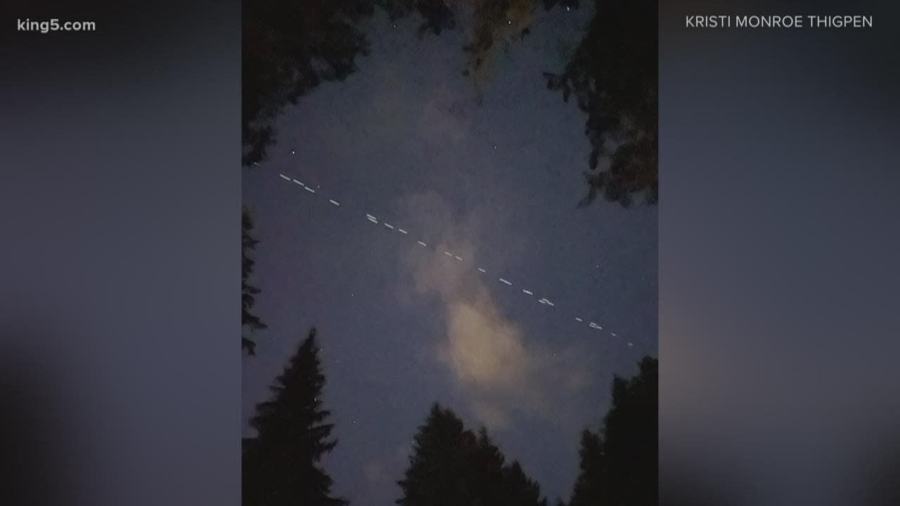 SpaceX Starlink satellites spotted over western Washington