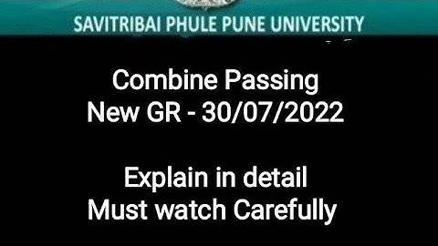 Combine Passing - New GR - Rules For Combine Passing