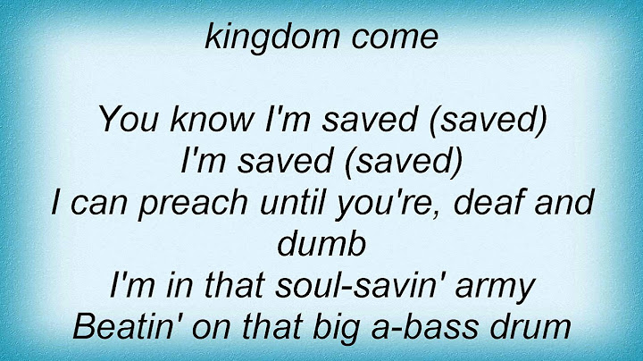 Saved Lyric Video version - Lyric Video performance video thumbnail