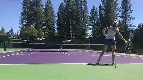 Tennis Self feed ground strokes
