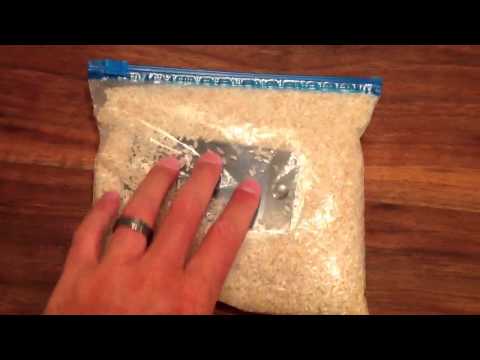 Resurrect a wet cell phone with rice