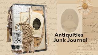 SOLD- Antique Junk Journal Flip Through by Hyperstamper