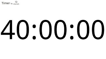 40 Hour Countup Timer