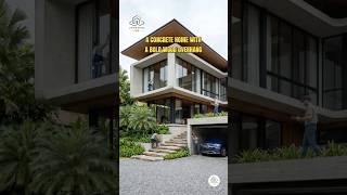 🏡 Building a Board-Formed Concrete Home With a Bold Wood Overhang - Full Construction Timelapse