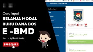 Cara Input Belanja Modal Buku di E-BMD --- Dana BOS