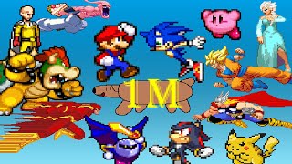 Mario vs Sonic vs Goku vs Kirby vs DC vs Marvel (1 Million Subscriber Special)