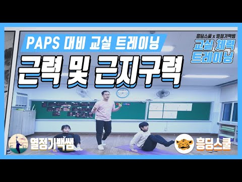 PAPS 대비 근력 및 근지구력 운동 교실 체력 트레이닝 실내 운동 