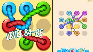 🏅 TANGLED LINE 3D: Knot Twisted 🤪 Level 84 ~ 85 🧩 Gameplay Walkthrough