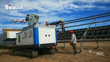 Trinabot Buildex PV Installation Robot in Action