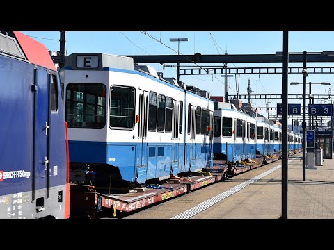 8 Tram 2000 waren zum letzten Mal in Zürich Seebach