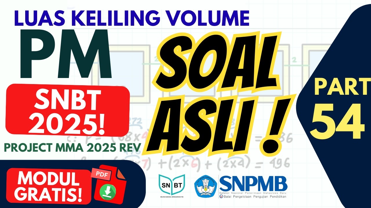 PM SNBT 2026 🔥 Bedah Soal Asli 2025 & 2024 – Geometri Lengkap