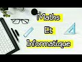 تعرف على تخصص رياضيات و أعلام الي نظام دراسته مجالات العمل  هل هو صعب أم سهل؟ maths et informatique